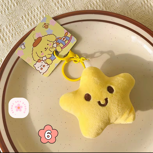 Kawaii Plush Keychain - YELLOW STAR Sunny Sky Studio