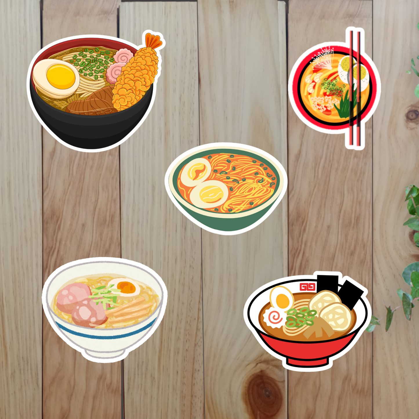 Ramen Stickers (20-Piece) Sunny Sky Studio