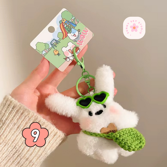 Kawaii Plush Keychain - BEAR LOVE Sunny Sky Studio