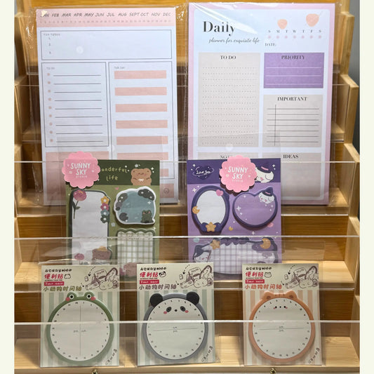 7-Piece Sticky & Planner Set - goal planner Sunny Sky Studio