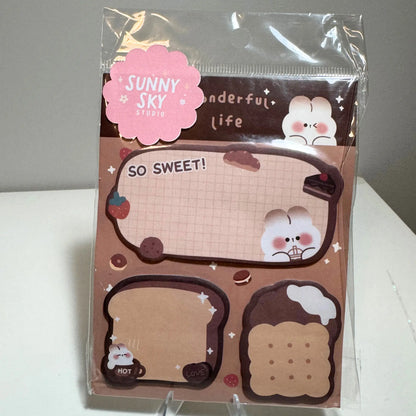 Perfectly Planned: 7-Piece Set - Cute Notepad Sunny Sky Studio