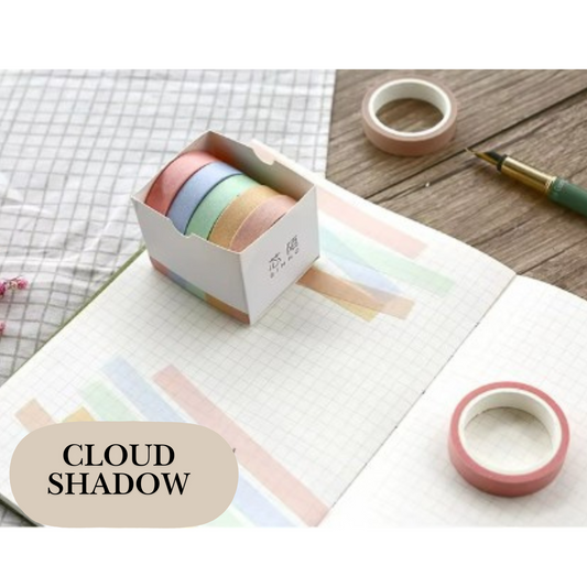 Cloud Shadow - 5 Rolls Washi Tape Set