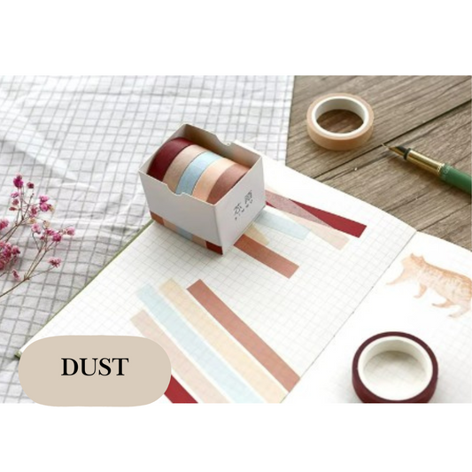 Dust - 5 Rolls Washi Tape Set