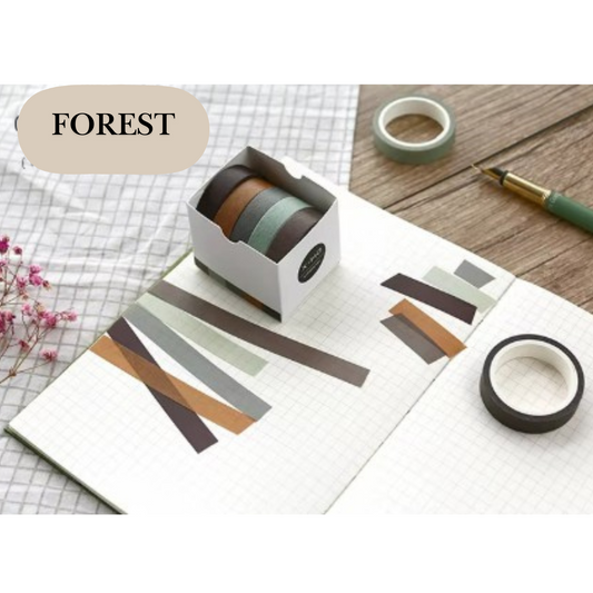 Forest - 5 Rolls Washi Tape Set