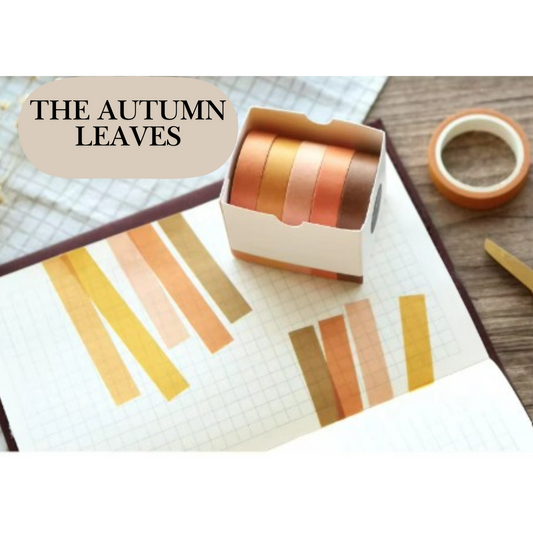 The Autumn Leaves - 5 Rolls Washi Tape Set