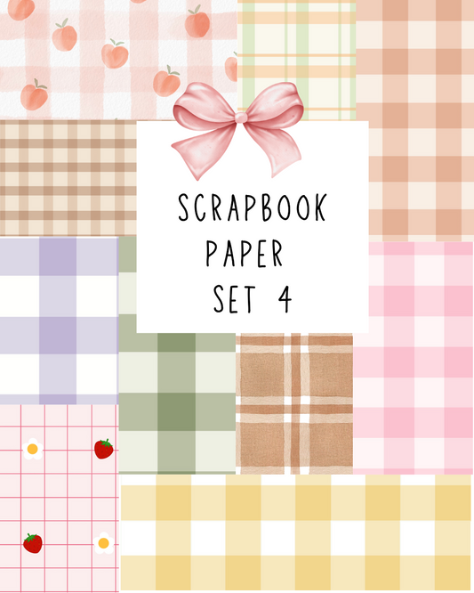 Scrapbook Paper Set 4– 20 Sheets, 10 Unique Designs Sunny Sky Studio