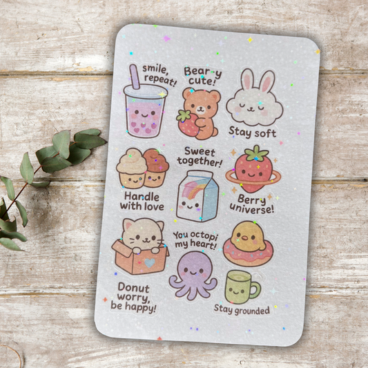 Kawaii Sticker Sheet Sunny Sky Studio