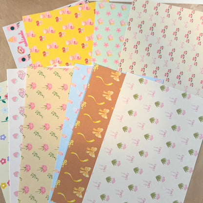 Scrapbook Paper Set – 20 Sheets, 10 Unique Designs Sunny Sky Studio