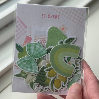 Green Vibes Stickers (20 pieces) Sunny Sky Studio