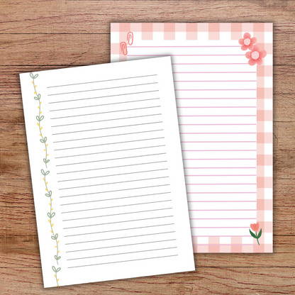 Cute A5 Notebook – 60 Pages + 2 Bonus Sticker Sheets – 5 Cover Designs Sunny Sky Studio