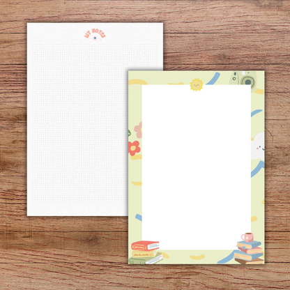 Student Schedule Notebook Planner A5– 60 Pages + 2 Bonus Sticker Sheets Sunny Sky Studio